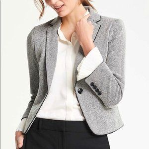 Ann Taylor Newbury Herringbone Blazer 0P